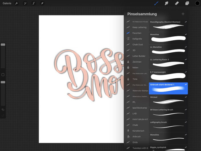 so gestaltest du ganz einfach ein digitales 3D Lettering mit Procreate