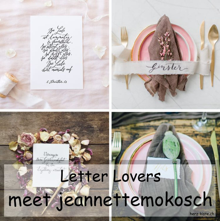 Letter Lovers - jeannettemokosch zu Gast mit einer Anleitung für eine schönere Handschrift in 3 Schritten