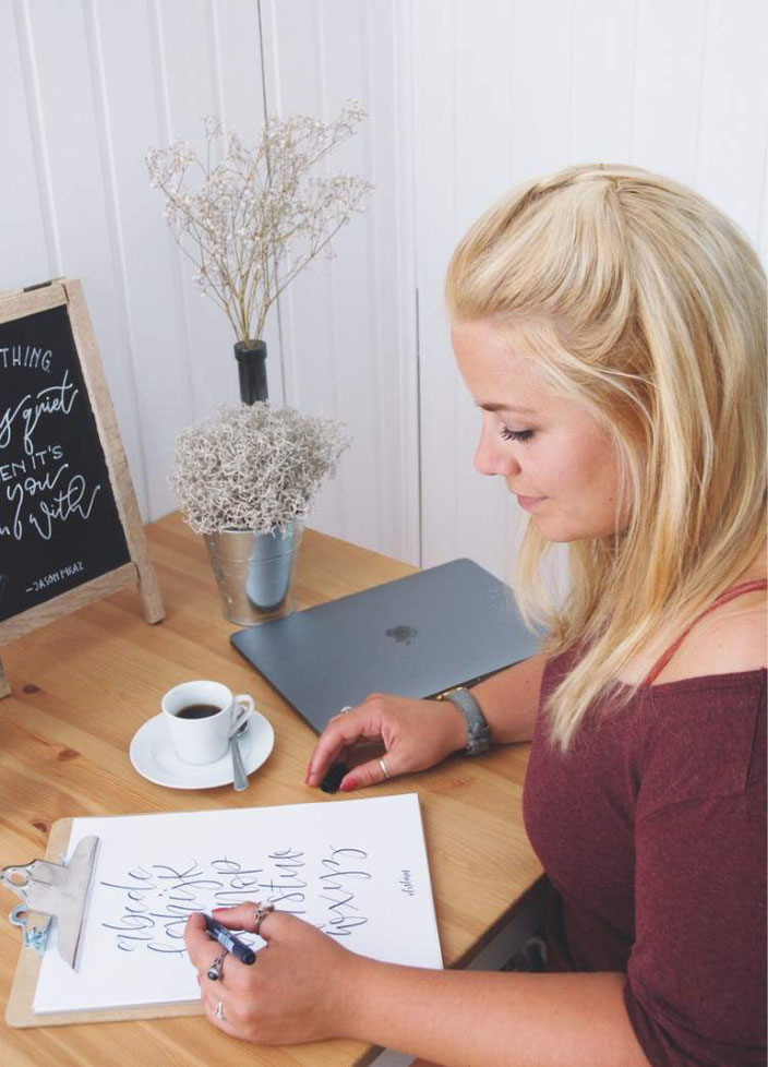 Handlettering Alphabeth - clrslzmn zu Gast bei den Letter Lovers