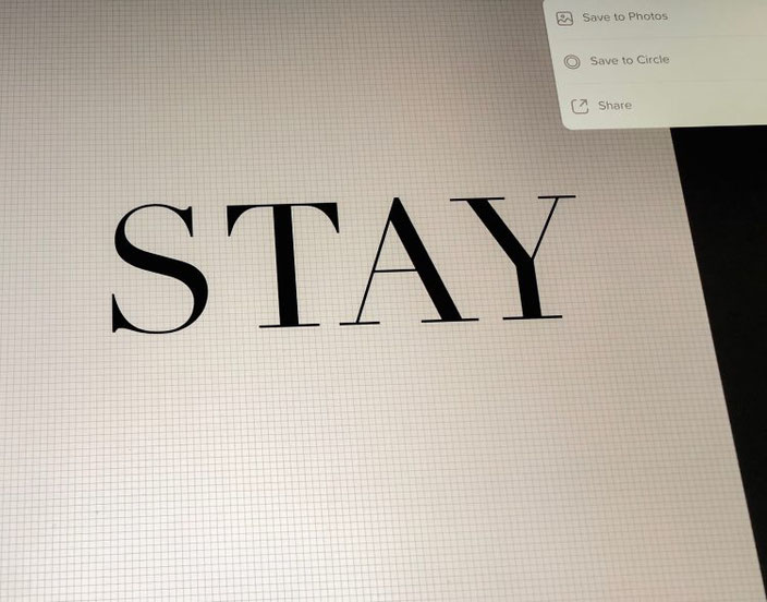 Anleitung zum iPad Lettering - Schriftzug in Fotos abspeichern