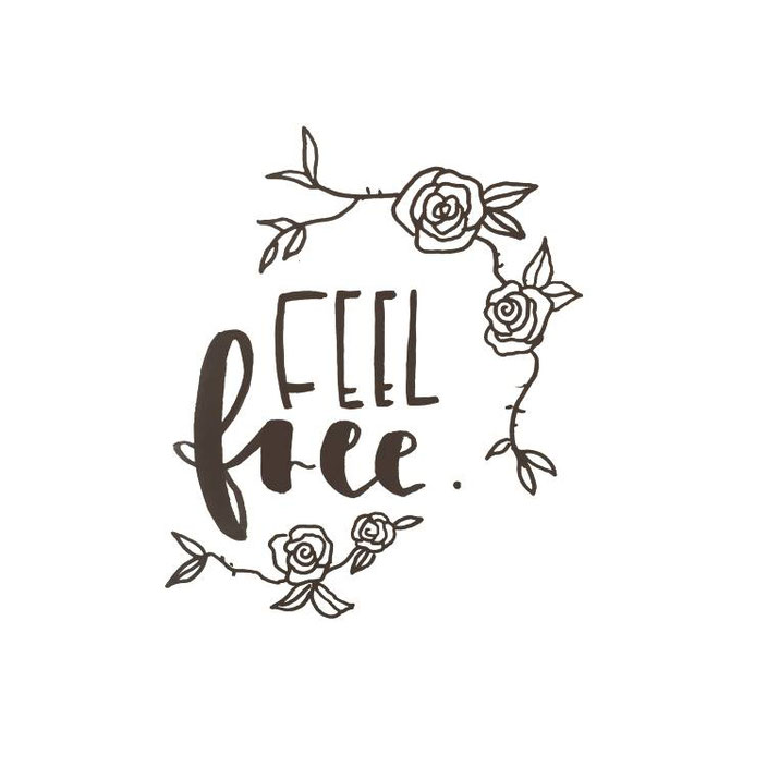 feel free - Handlettering von _kreatives_k_ für die Letter Lovers