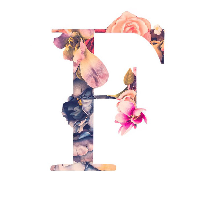 Buchstabe F - ein Lettering mit Blumen (fabletters für die Letter Lovers)