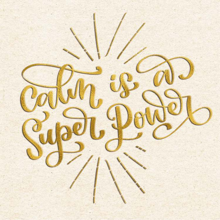 Handlettering: calm is a super power