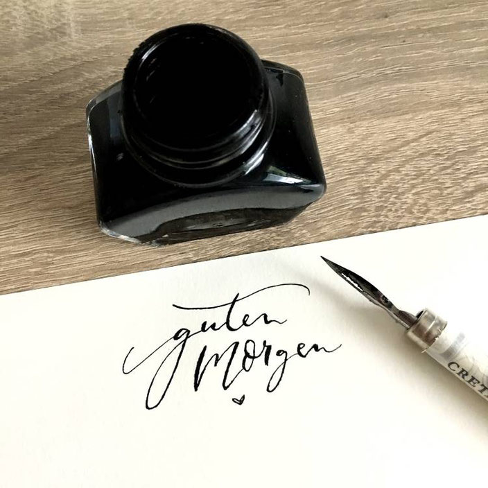 Guten Morgen - Handlettering Kalligrafie von _kreatives_k_ für die Letter Lovers