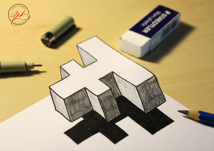 Handlettering: fliegendes F von wunschbriefe bei den Letter Lovers