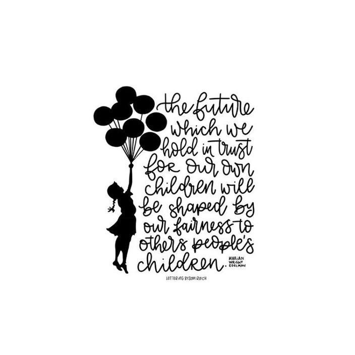 Handlettering monoline von samiraheimberg für die Letter Lovers - the future which we hold in trust for our own children...