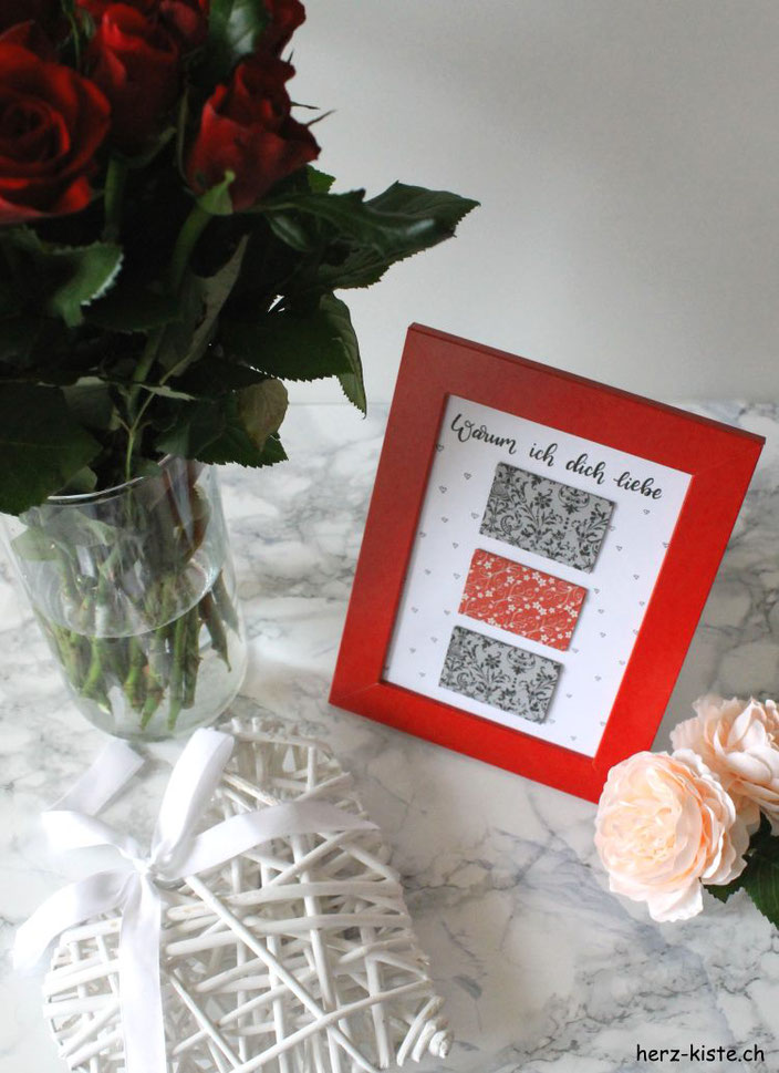 Warum ich dich liebe - ein Herz-Brief zum Valentinstag als Geschenk - einfache DIY Idee zum selbermachen
