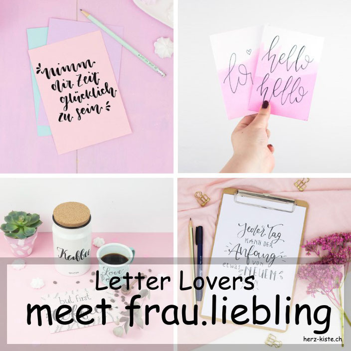 Letter Lovers - frau.liebling zu Gast im Lettering Interview mit einer Anleitung wie du deine Lettering Sprüche gekonnt und bewusst schön gestaltest.