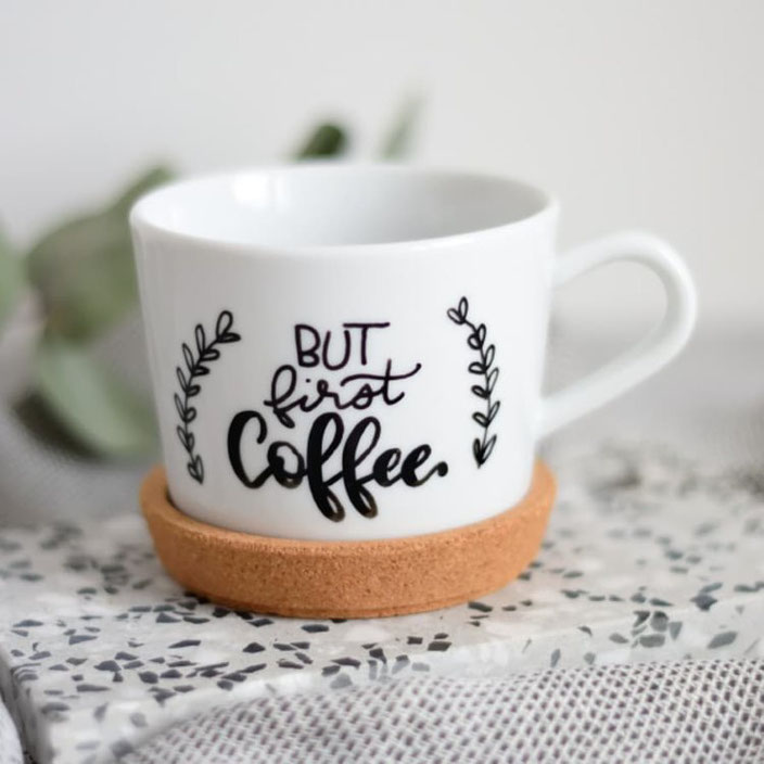 but first coffee - Handlettering von belettert.at für die Letter Lovers