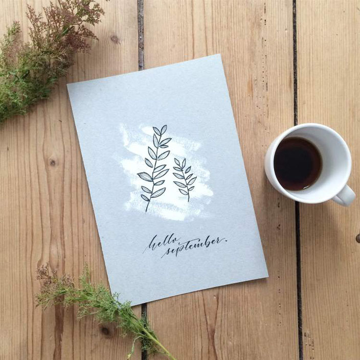 hallo September - Handlettering von clrslzmn bei den Letter Lovers