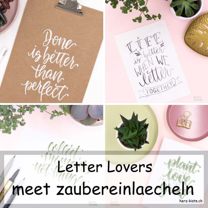 Letter Lovers: zaubereinlaecheln zu Gast im Lettering Interview mit einer DIY Anleitung um ein Klemmbrett zu belettern