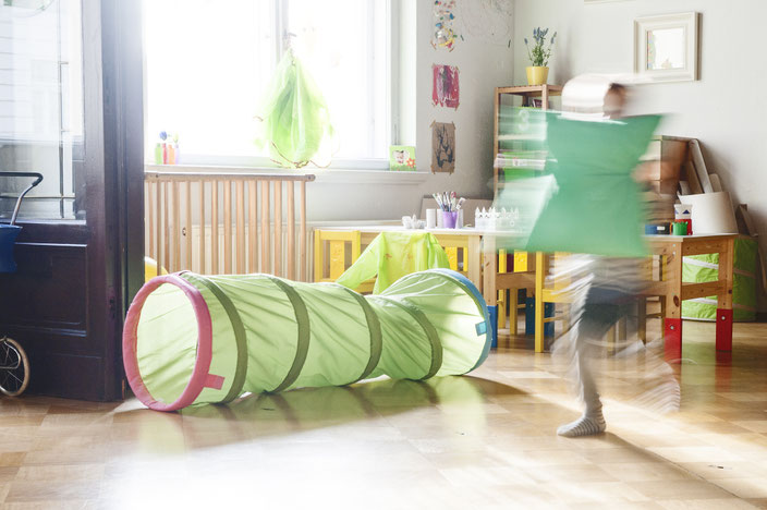 Flexible Kinderbetreuung in unseren Räumen beim Spielen