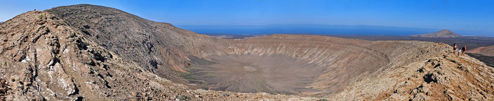 Caldera Blanca, Lanzarote, Wanderung Caldera Blanca, Vulkanwanderung, Vulkankrater