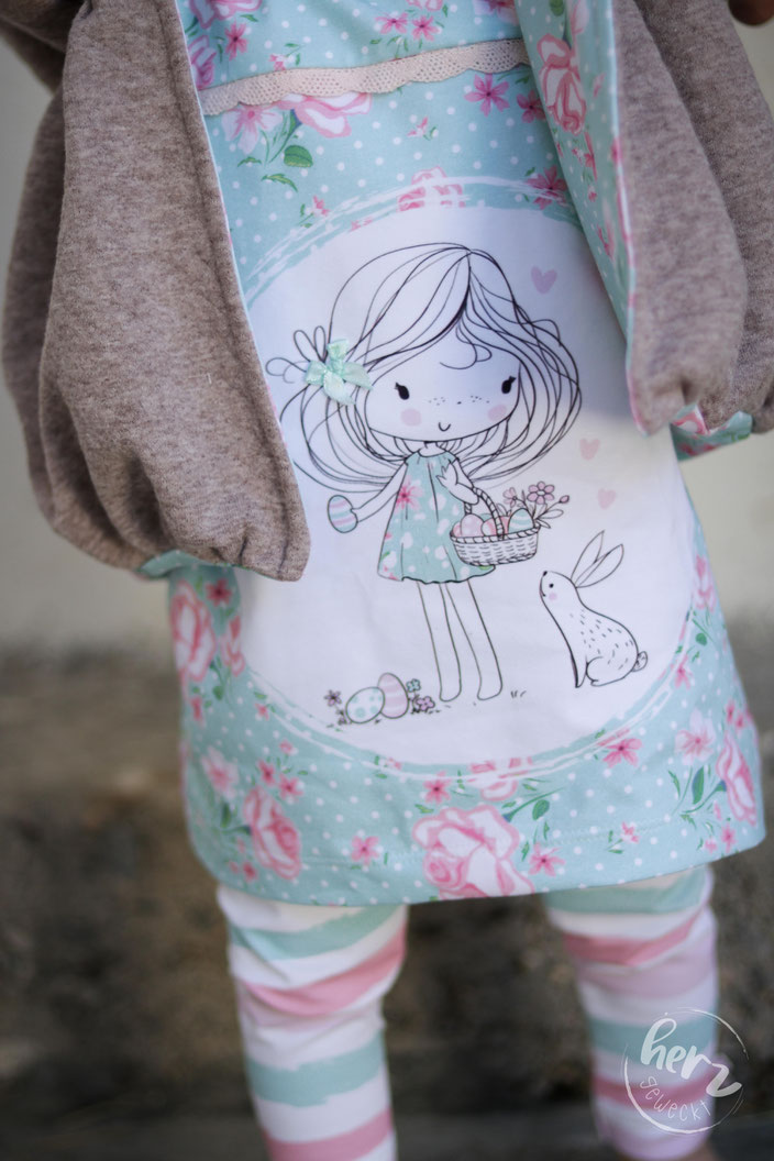 Leggins, Sommerkleidchen zum Knoten und ein Ballon-Jäckchen Jumi