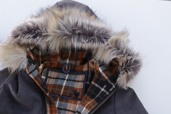 Parka aus Cord & Flannel, Jacke