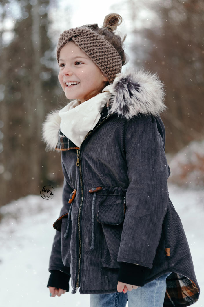 Parka aus Cord & Flannel, Jacke