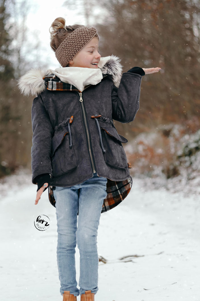 Parka aus Cord & Flannel, Jacke