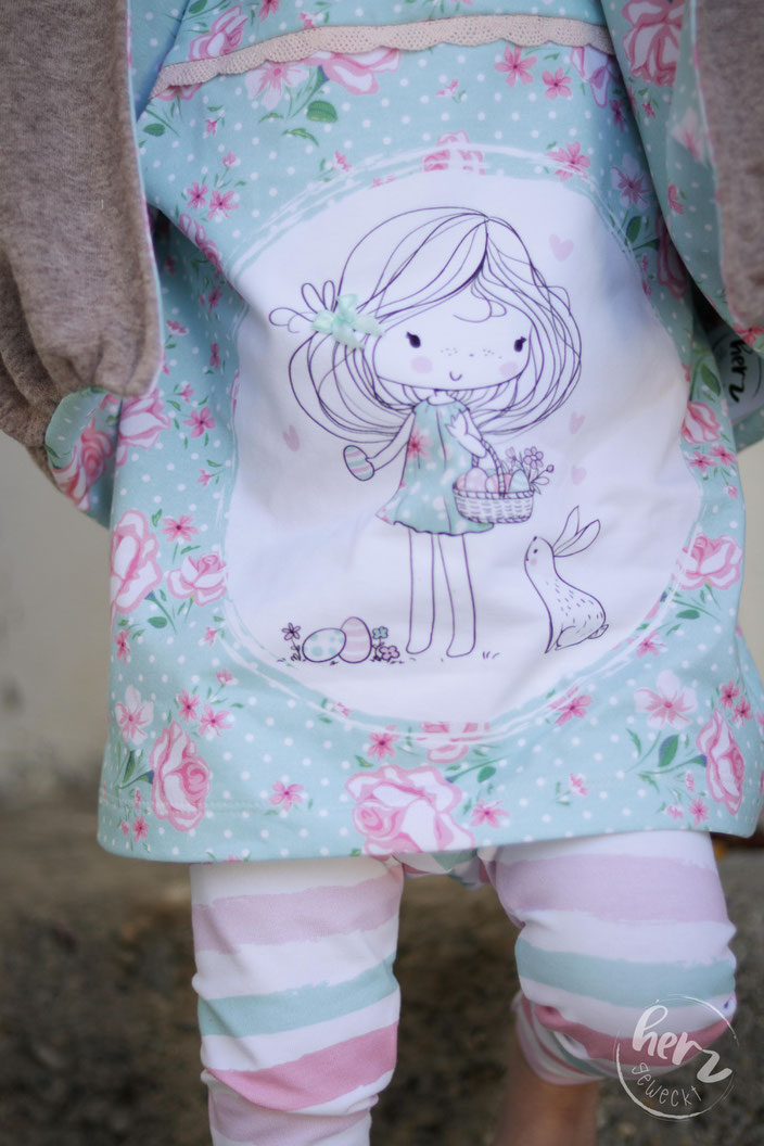 Leggins, Sommerkleidchen zum Knoten und ein Ballon-Jäckchen Jumi