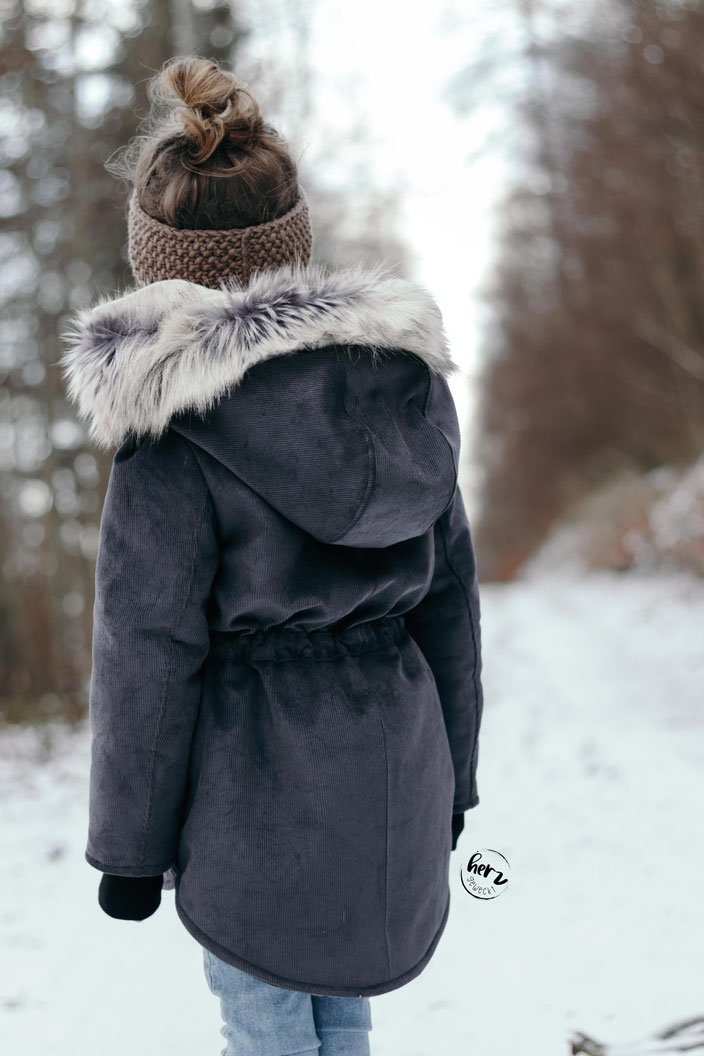 Parka aus Cord & Flannel, Jacke
