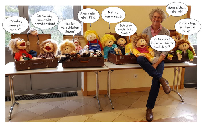 Erzählen mit Handpuppen, Goldmund Erzählakademie, Norbert Kober