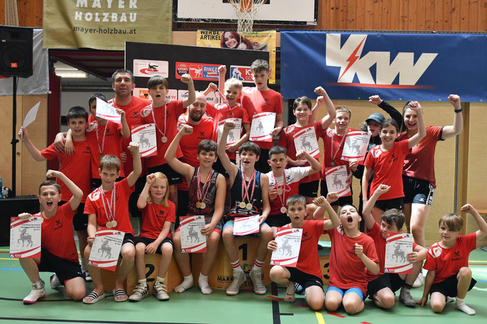 Gesamte Mannschaft des RSCI bei der U14 ÖM in Götzis