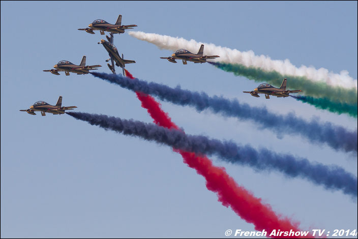 Al Fursan aerobatic team.Patrick De Coninck Dubai Air Show 2011MB-339A United Arab Emirates - Air Force
