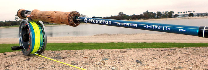 Redington Predator 590-4 great lightweight saltwater fly rod