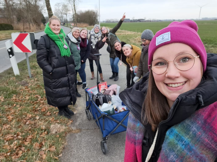 Auf geht's. Wo ist der Grünkohl?
