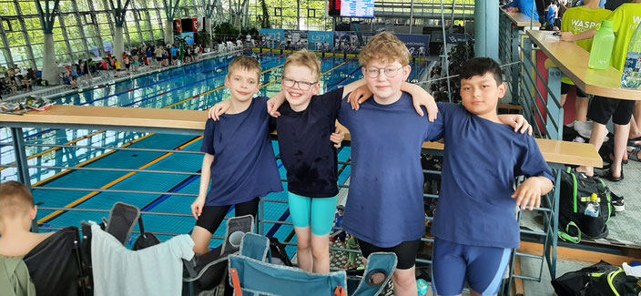 Jung und erfolgreich (v.l.): Alex, Finn, Bennet und Mortasa. Foto: Björn Hebbeln