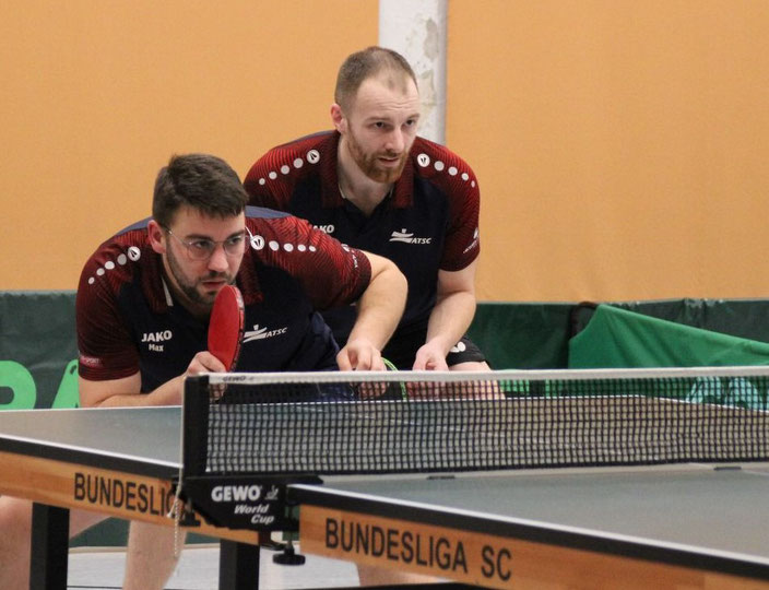 Max Langewitz (l.) und Justin Martins de Sousa wollen alles versuchen, damit es mit dem Aufstieg der 1. Mannschaft des ATSC klappt. Foto: put