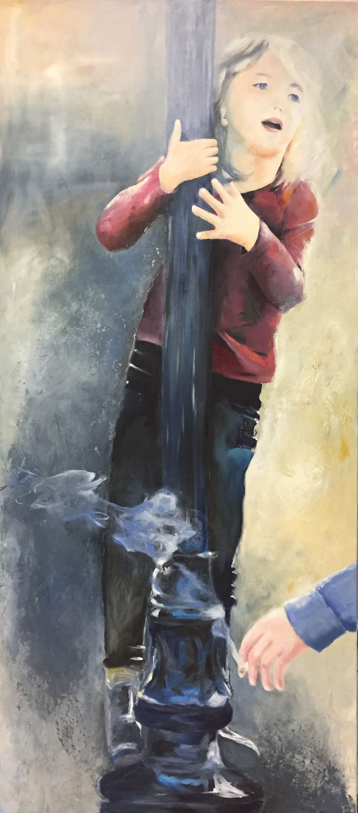 Quiet Place III, Öl auf Leinwand, 180x80cm