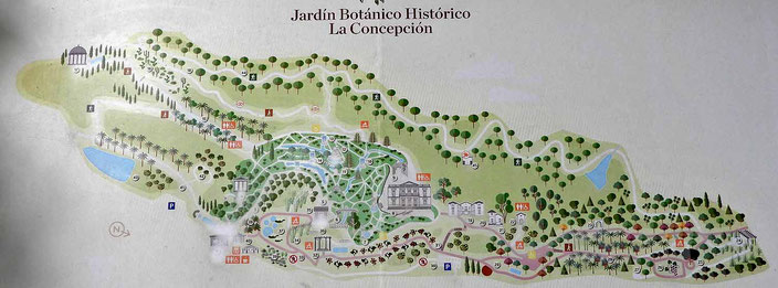Plan Botanischer Garten Malaga