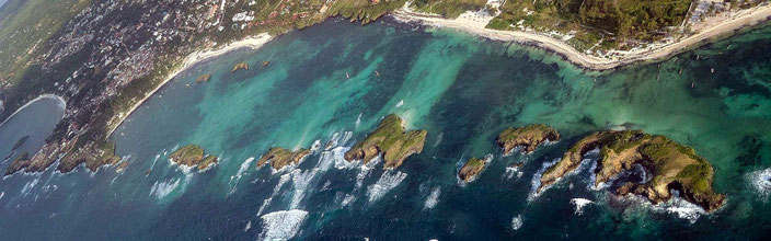 Aerial view Watamu Bay