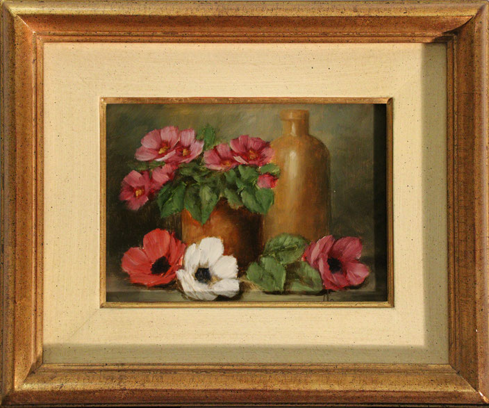 "Anemonen im Krug", 18 cm x 13 cm