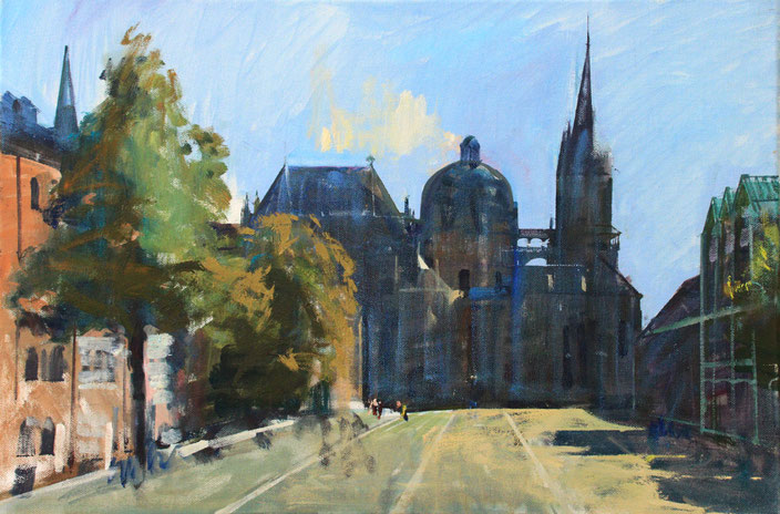 "Aachen - Dom", 60 cm x 40 cm