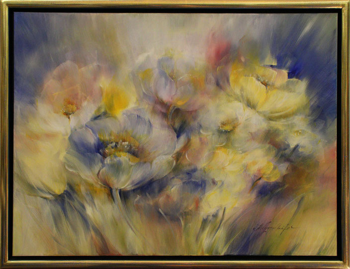 "Blumenstillleben", 80 cm x 60 cm