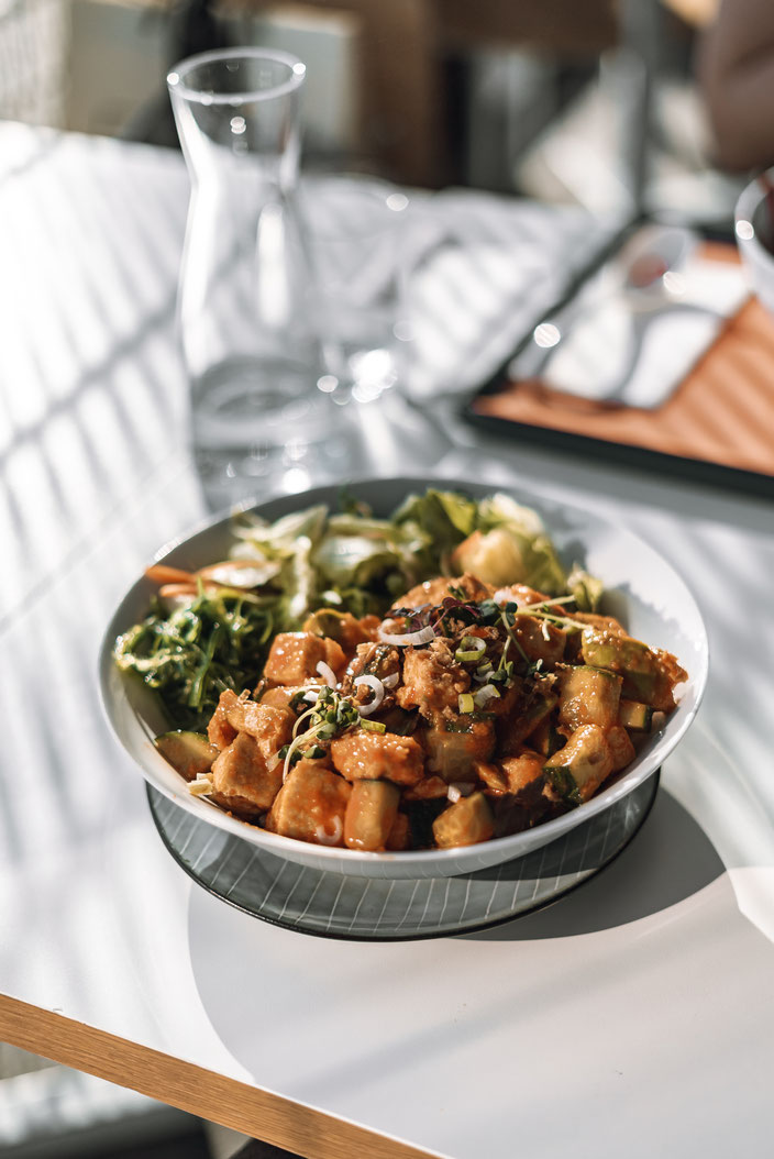 Tofu poke at Ra'mien Go DC Tower