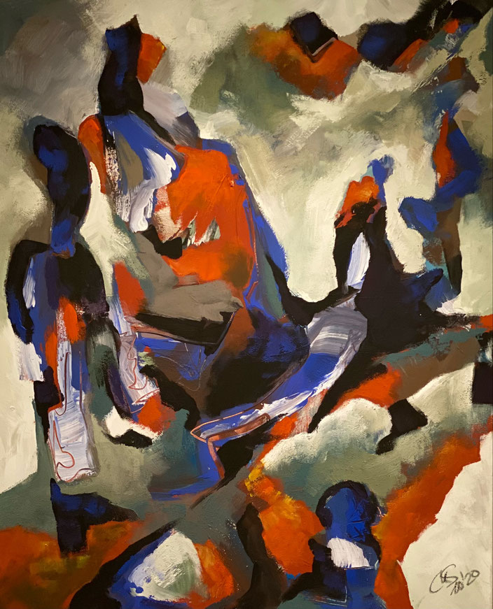 2020 Sterben | 100 x 80 cm | Acryl auf Lwd.