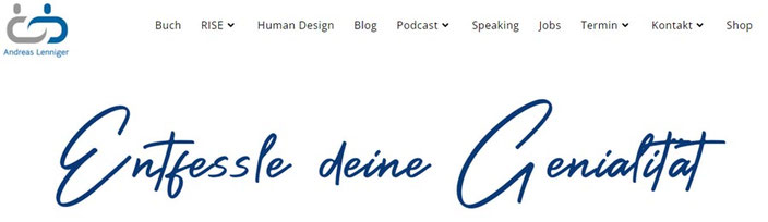 Kopf der Internetseite von Theresia Maria - freude