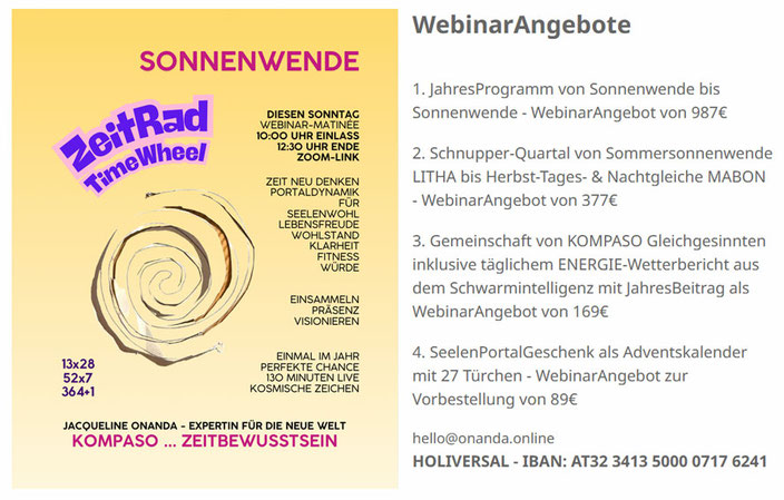 Zeitrad - Webinarangebote