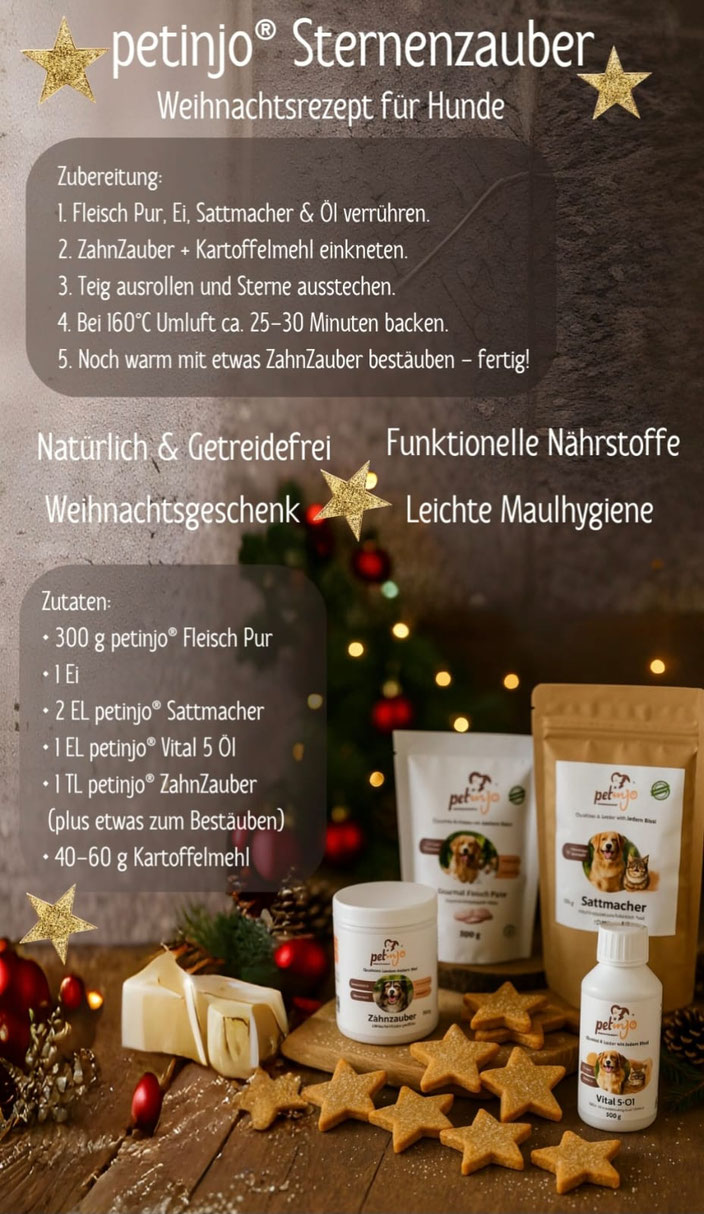 Weihnachtsrezept fuer Hunde