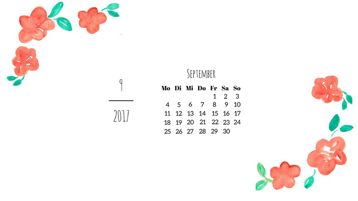 September Wallpaper Blumen