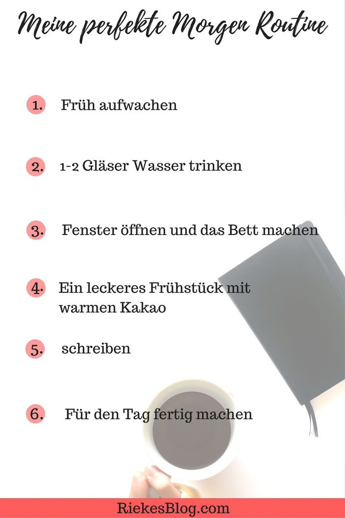 Infographik: Meine perfekte Morgen Routine