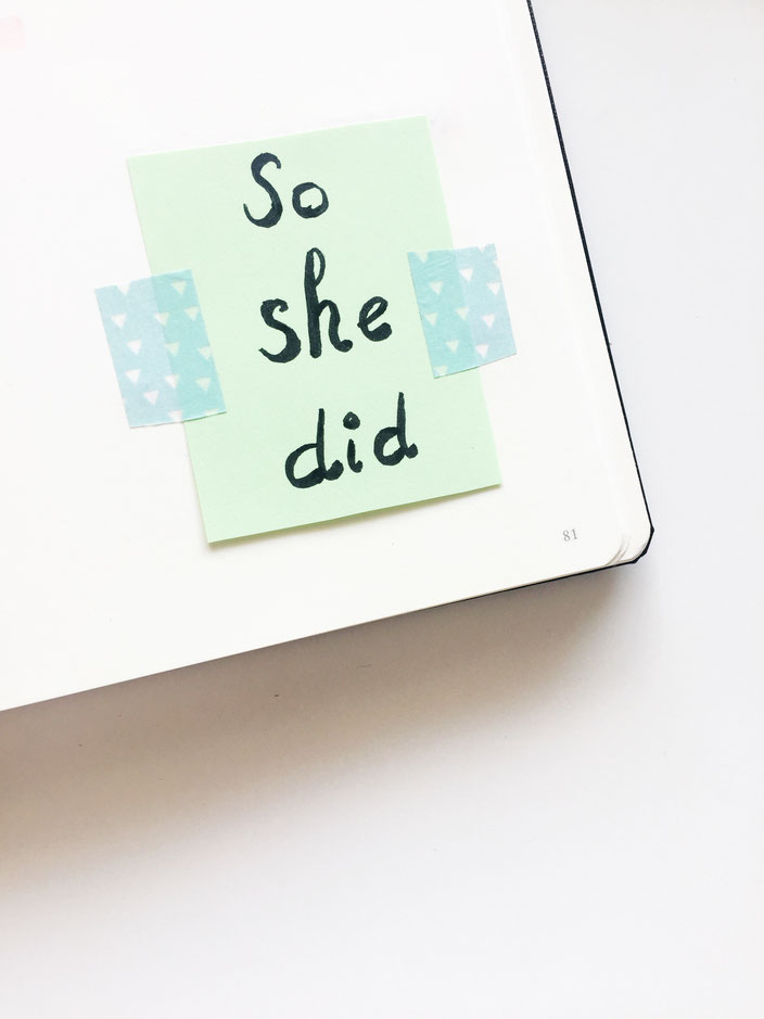 Motivationsspruch/Zitat Wochenübersicht BulletJournal