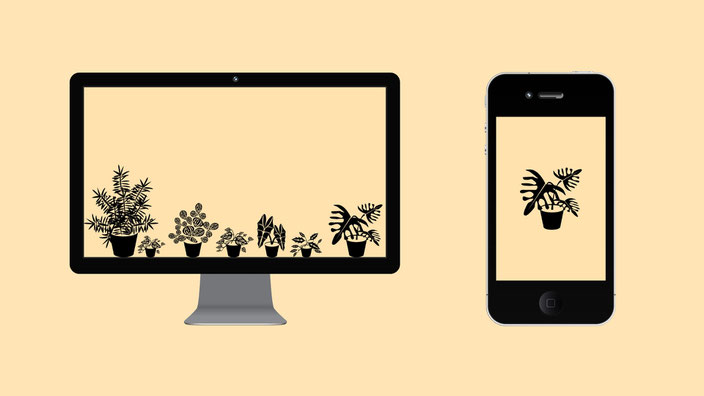 Urban Jungle Wallpaper Desktop und Handy Design 3