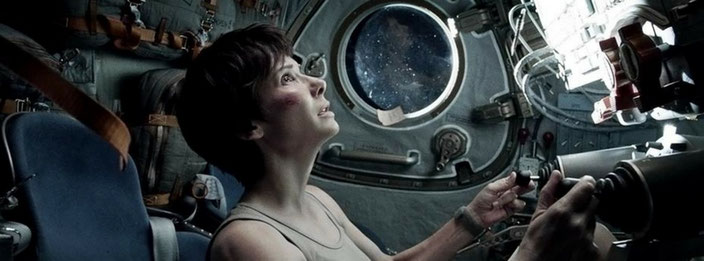 Sandra Bullock is stranded in Gravity