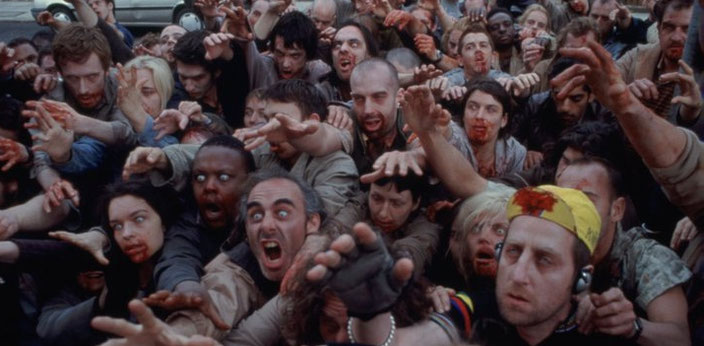 The Zombies In Shaun Of The Dead