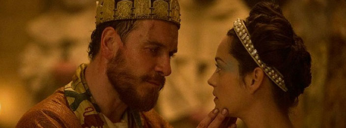 Micheal Fassbender and Marion Cotilard in Macbeth