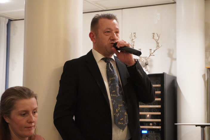 1. Vorsitzender Ralf K. bei der Ansprache