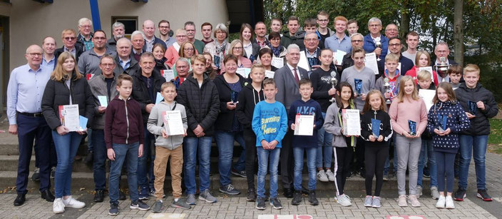 Siegerehrung Stadtmeisterschaft 2019 in Sudhagen 27.10.2019